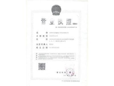 停業執照